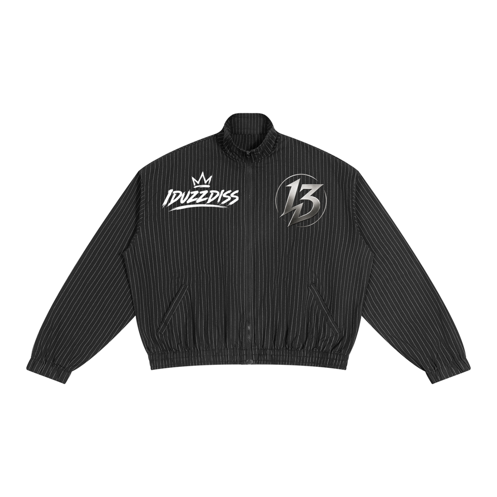 Unisex Striped Full-Zip Track Jacket