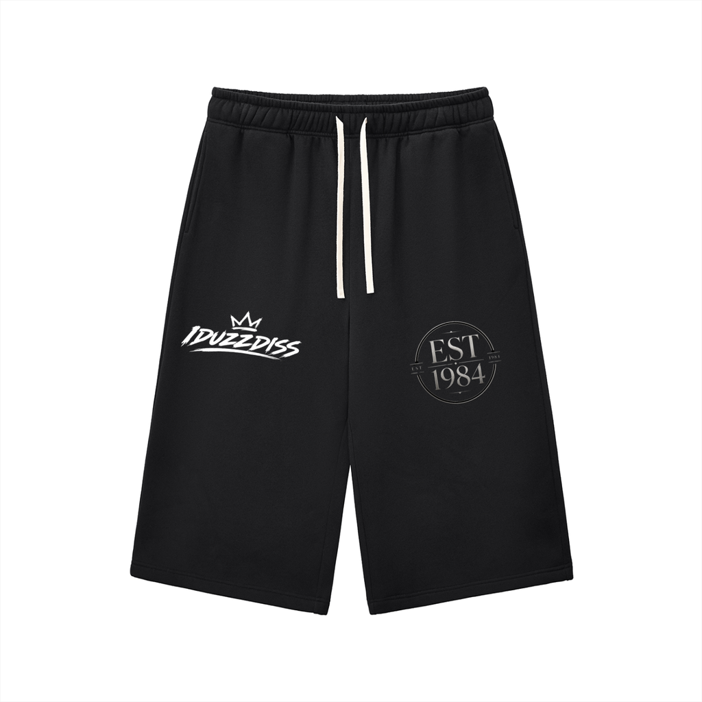 Relaxed Drawstring Three-quarter Sweatpants