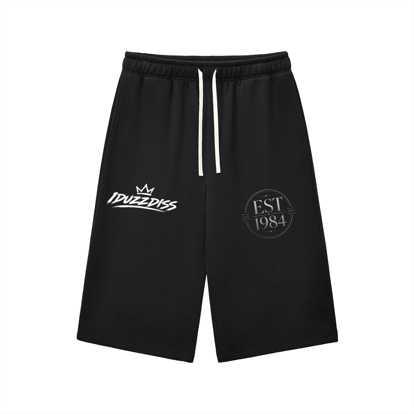 Relaxed Drawstring Three-quarter Sweatpants