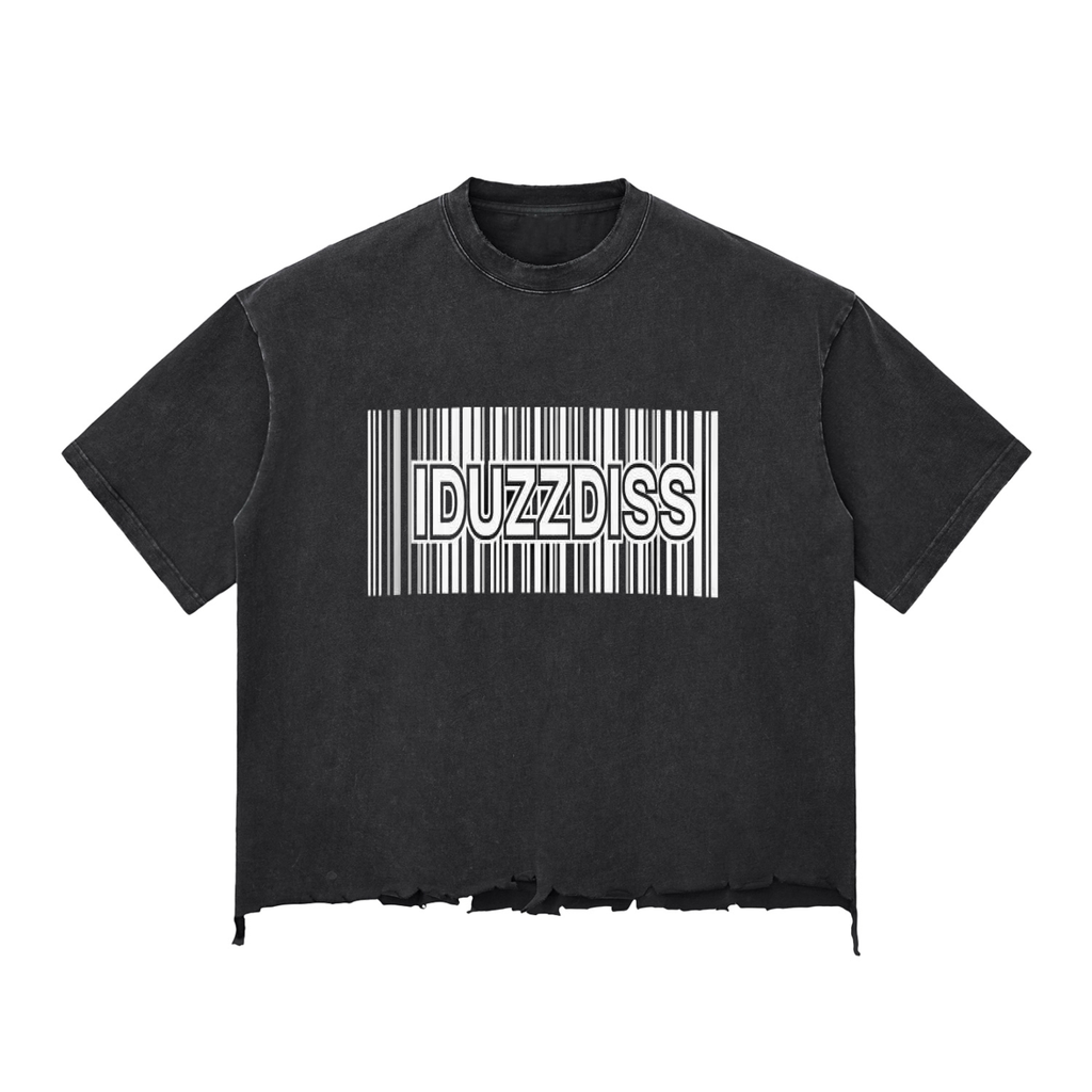 Snow Wash Raw-Hem Boxy T-shirt