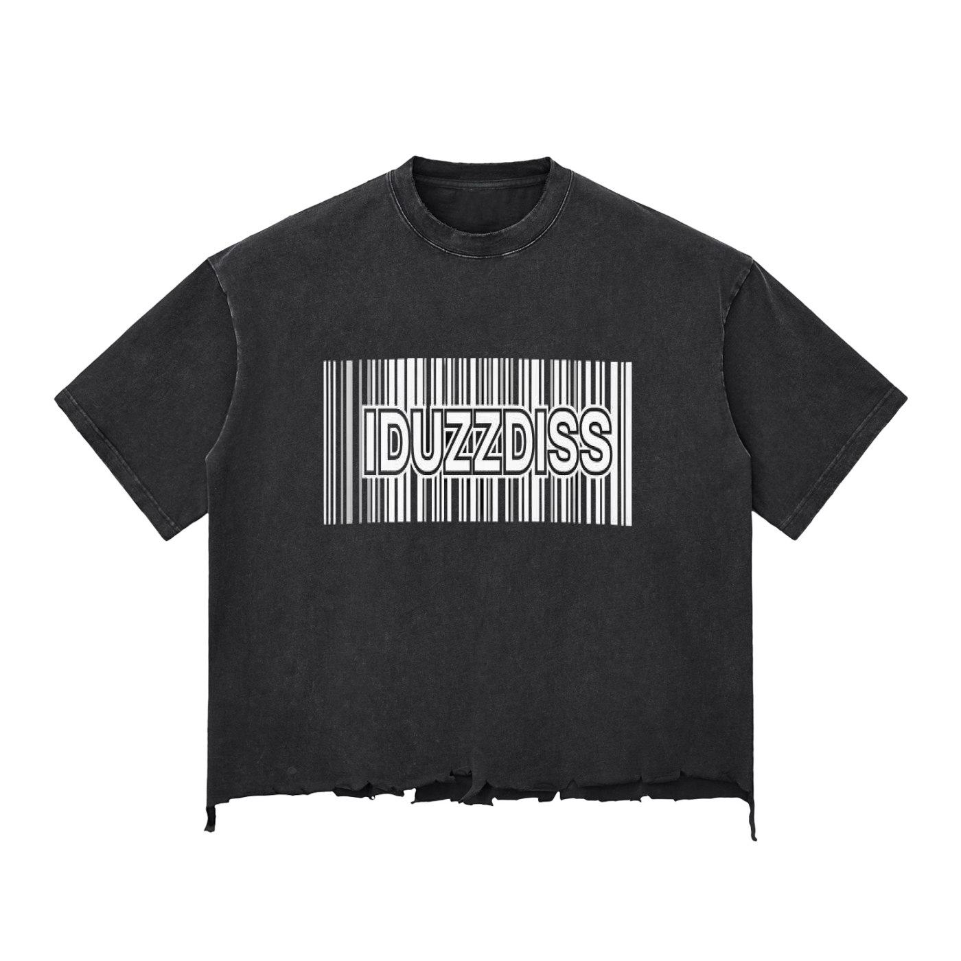 Snow Wash Raw-Hem Boxy T-shirt
